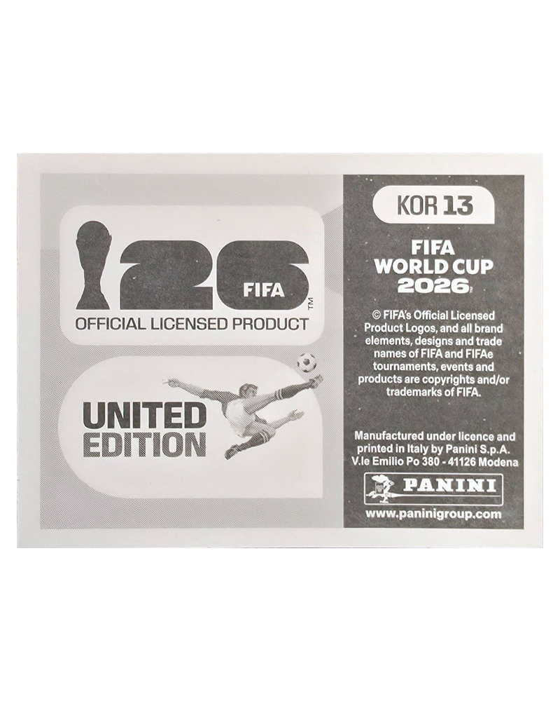 Panini FIFA WM 2026 United - KOR 13 - Team Photo