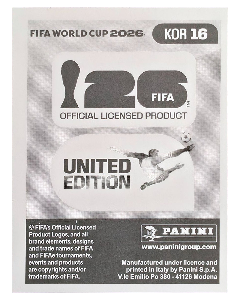 Panini FIFA WM 2026 United - KOR 16 - Dongg-yeong Lee