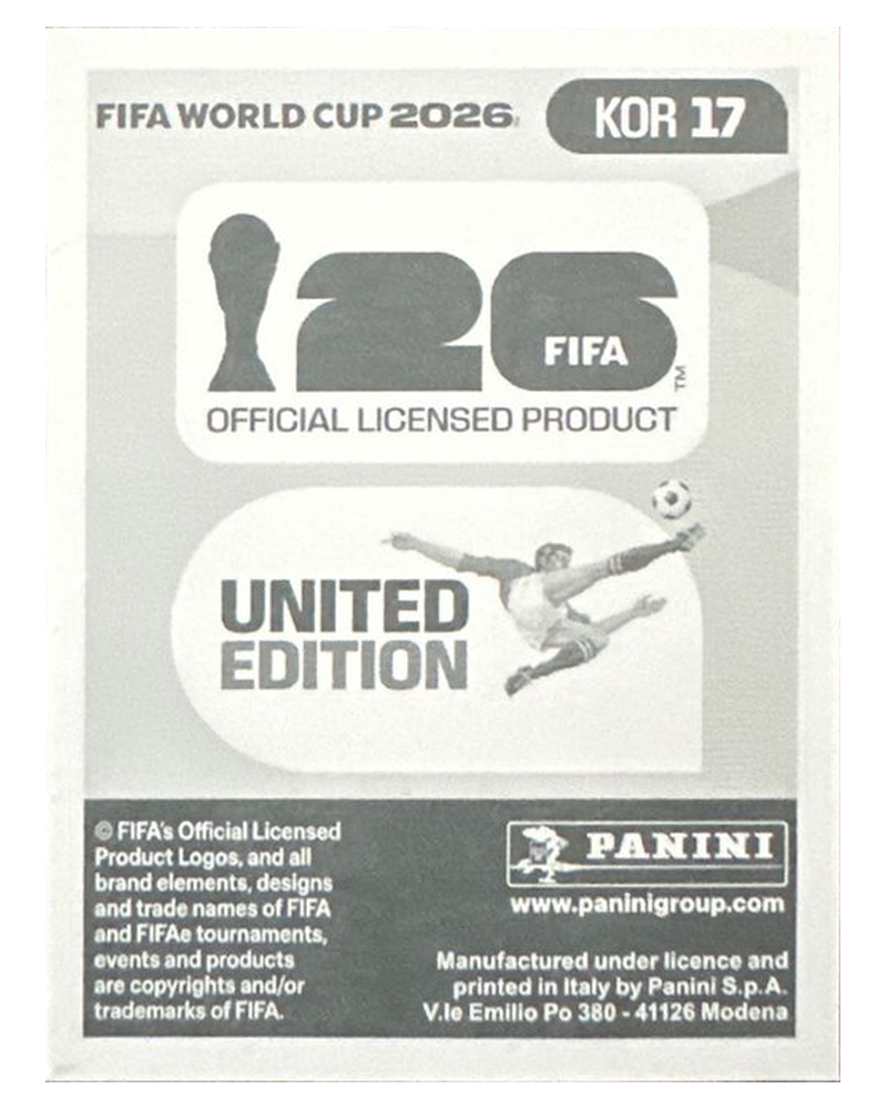 Panini FIFA WM 2026 United - KOR 17 - Gue-sung Cho