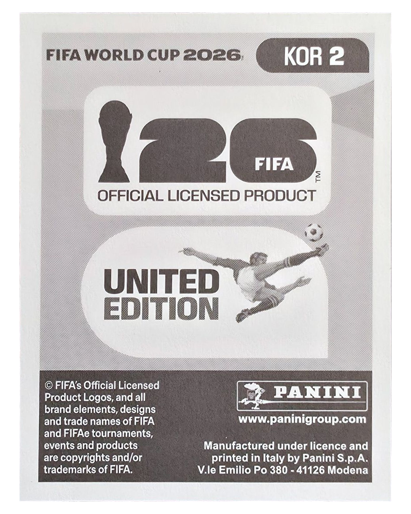 Panini FIFA WM 2026 United - KOR 2 - Hyeon-woo Jo