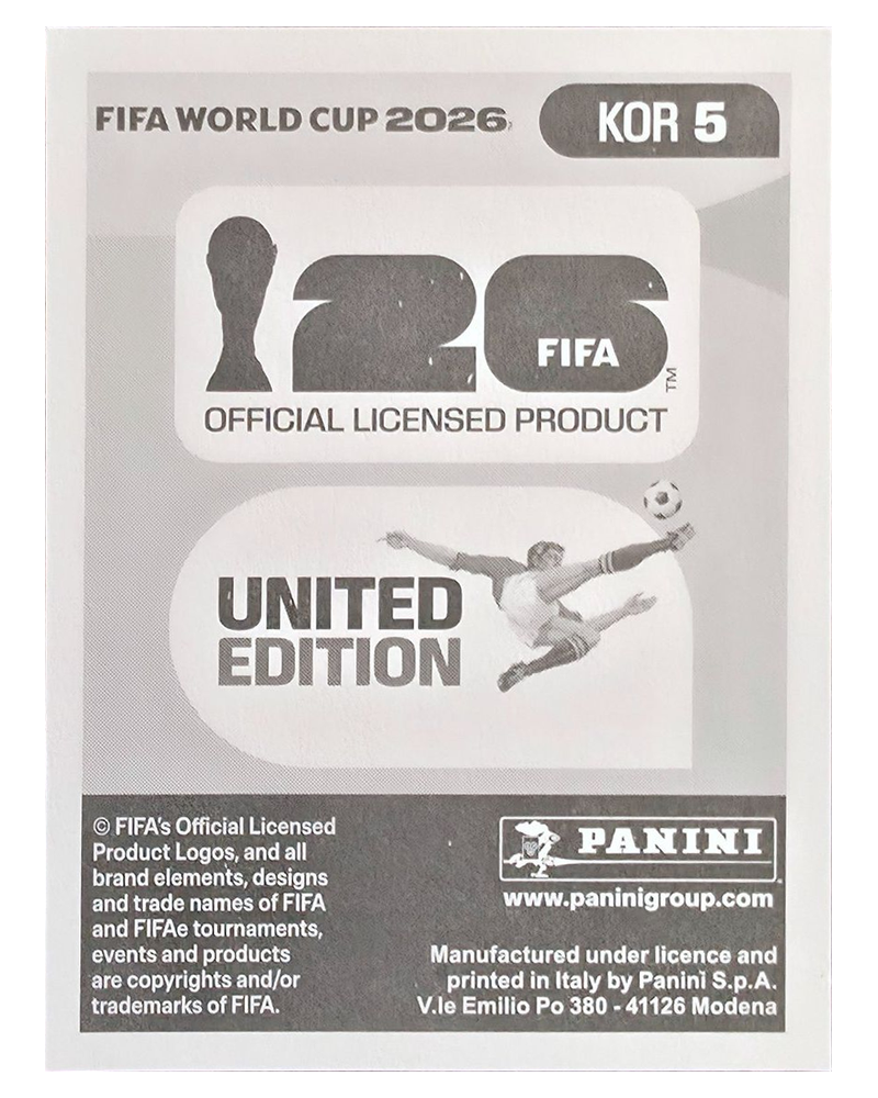 Panini FIFA WM 2026 United - KOR 5 - Yu-min Cho