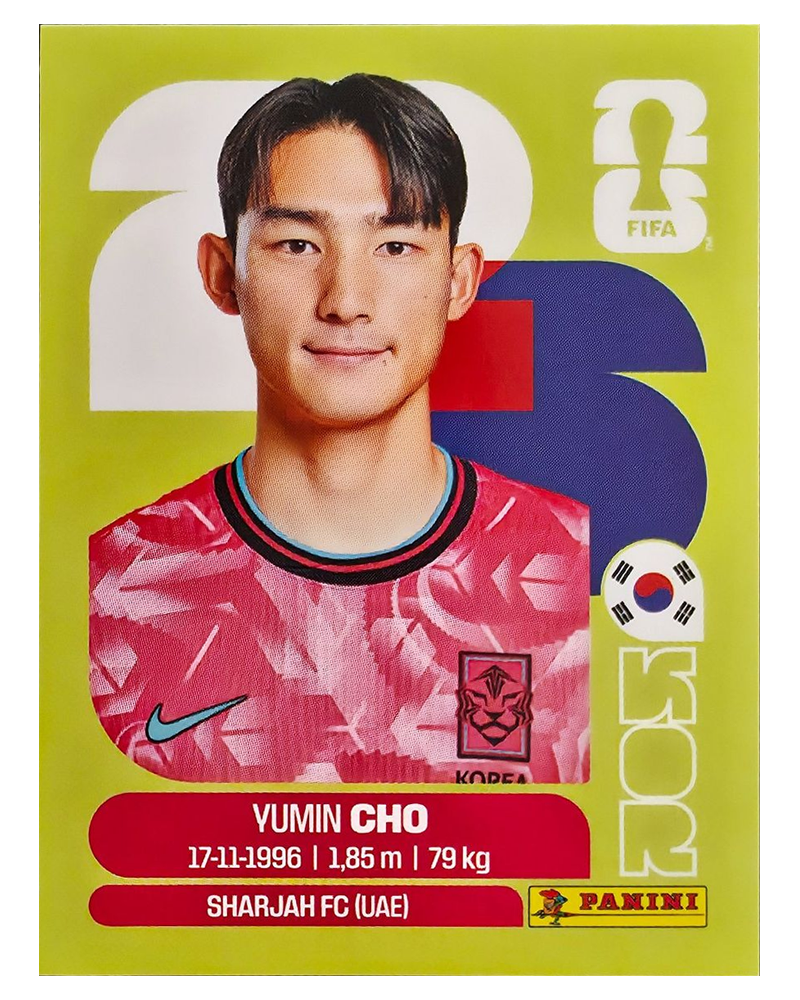Panini FIFA WM 2026 United - KOR 5 - Yu-min Cho
