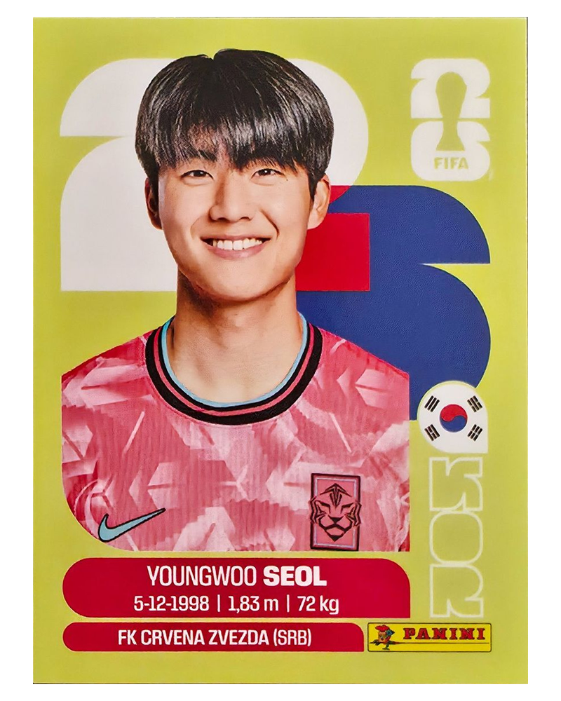 Panini FIFA WM 2026 United - KOR 6 - Young-woo Seol