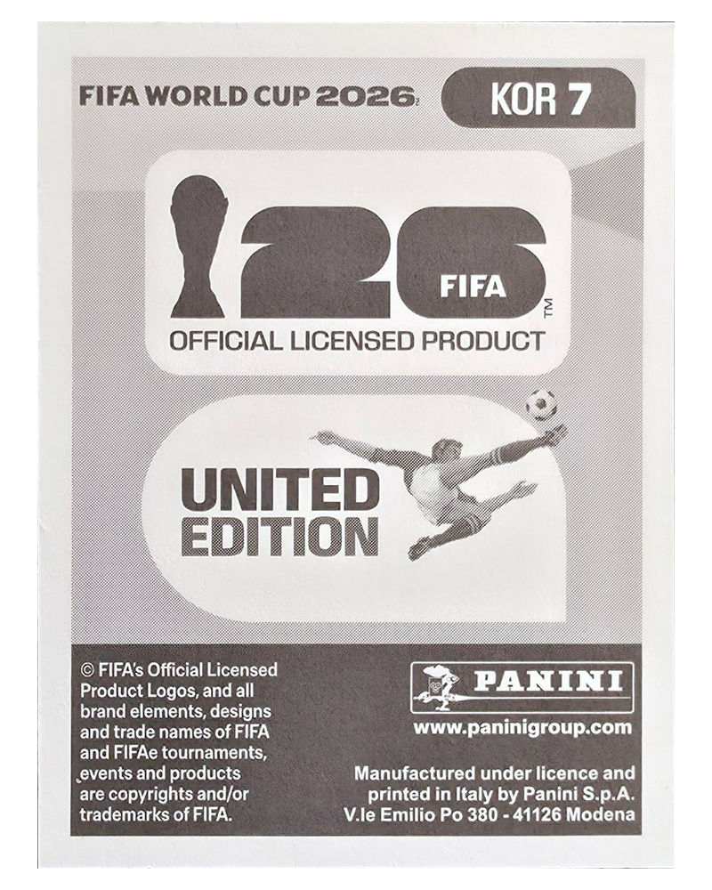 Panini FIFA WM 2026 United - KOR 7 - Han-beom Lee