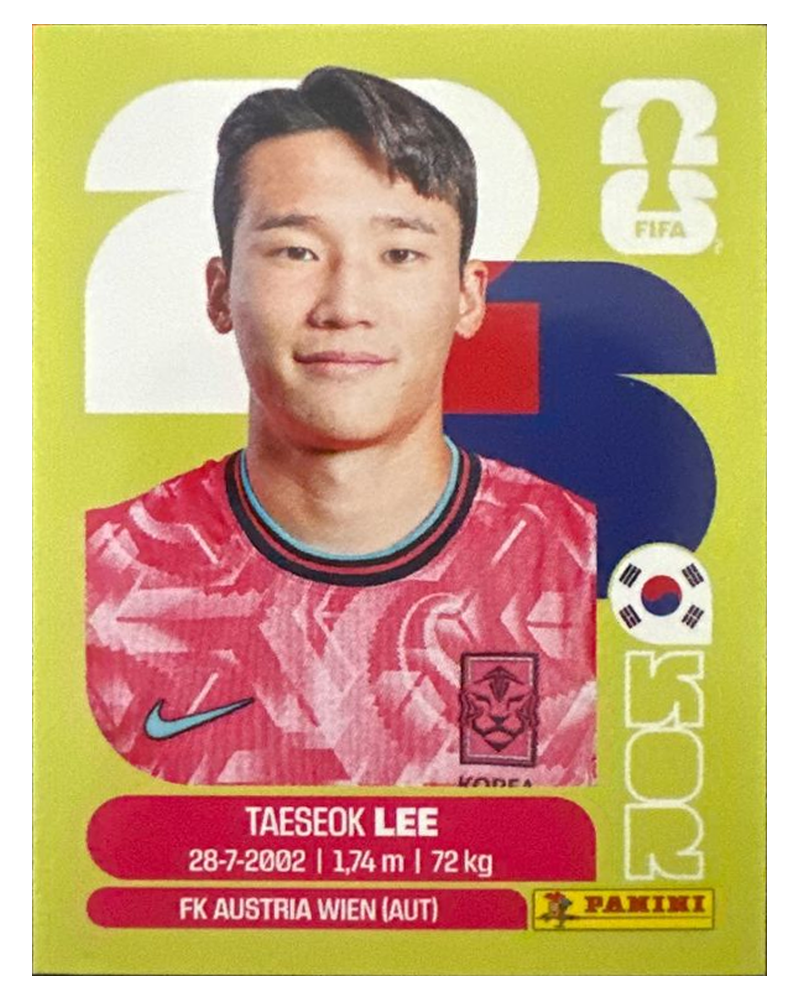 Panini FIFA WM 2026 United - KOR 8 - Tae-seok Lee