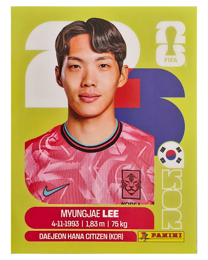 Panini FIFA WM 2026 United - KOR 9 - Myung-jae Lee