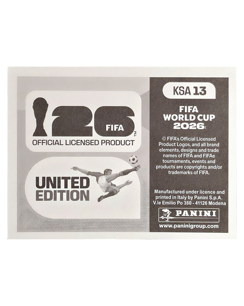 Panini FIFA WM 2026 United - KSA 13 - Team Photo