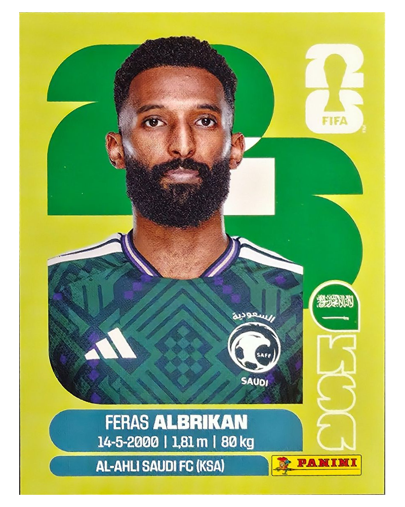 Panini FIFA WM 2026 United - KSA 18 - Feras Akbrikan