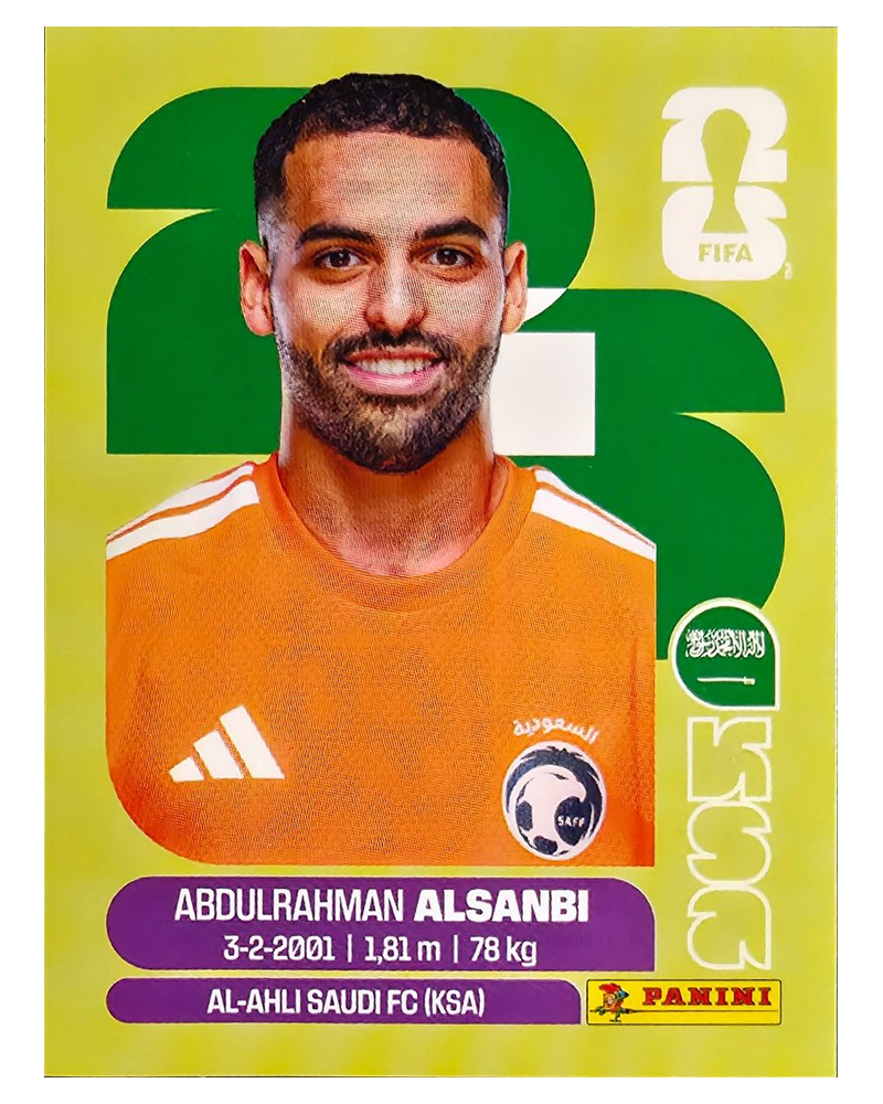 Panini FIFA WM 2026 United - KSA 3 - Abdulrahman Al-Sanbi