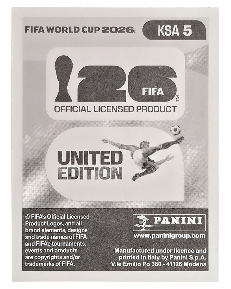 Panini FIFA WM 2026 United - KSA 5 - Nawaf Bouwashl