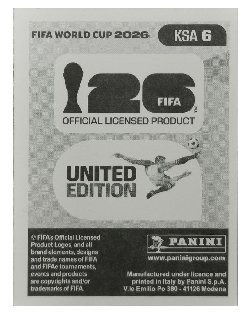 Panini FIFA WM 2026 United - KSA 6 - Jihad Thakri