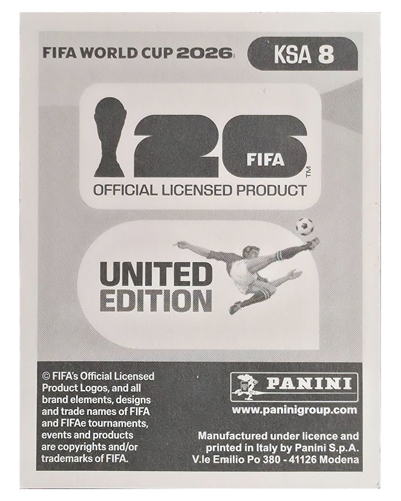 Panini FIFA WM 2026 United - KSA 8 - Hassan Altambakti