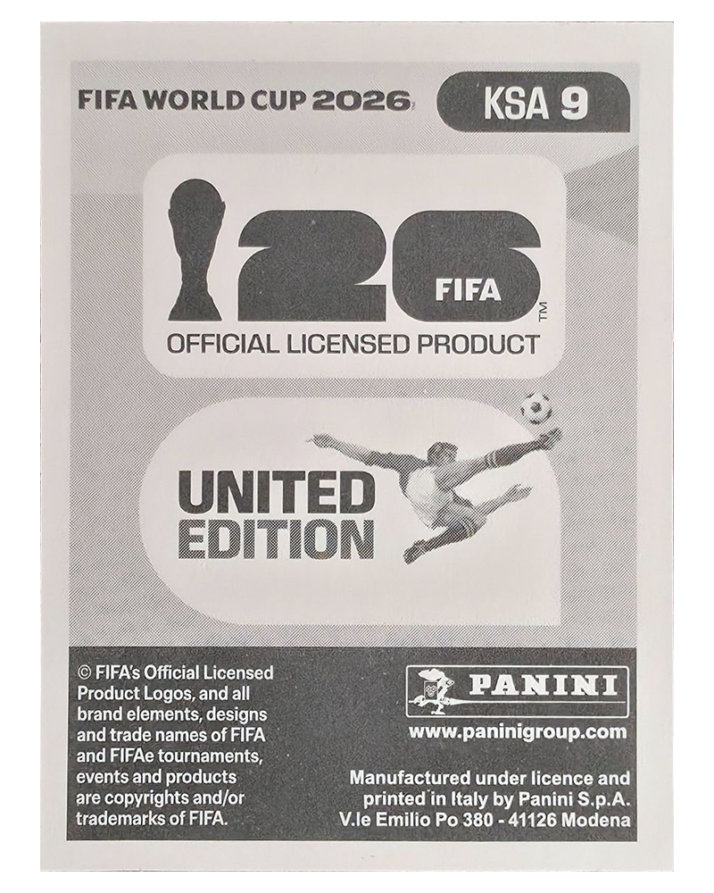 Panini FIFA WM 2026 United - KSA 9 - Musab Aljuwayr