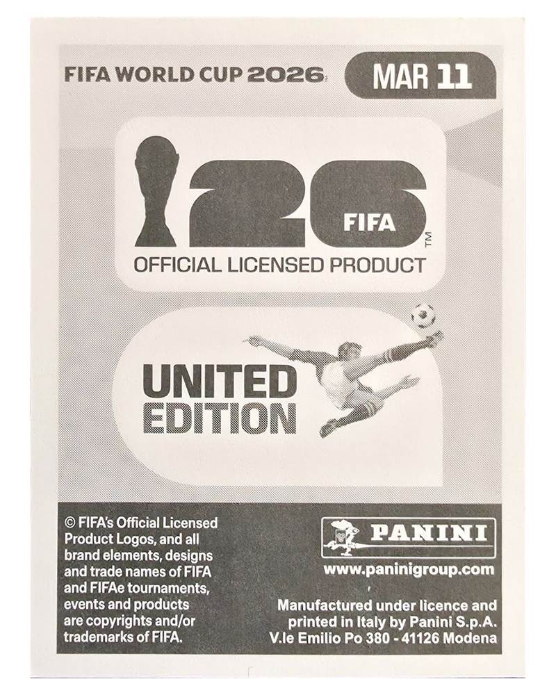 Panini FIFA WM 2026 United - MAR 11 - Azzedine Ounahi