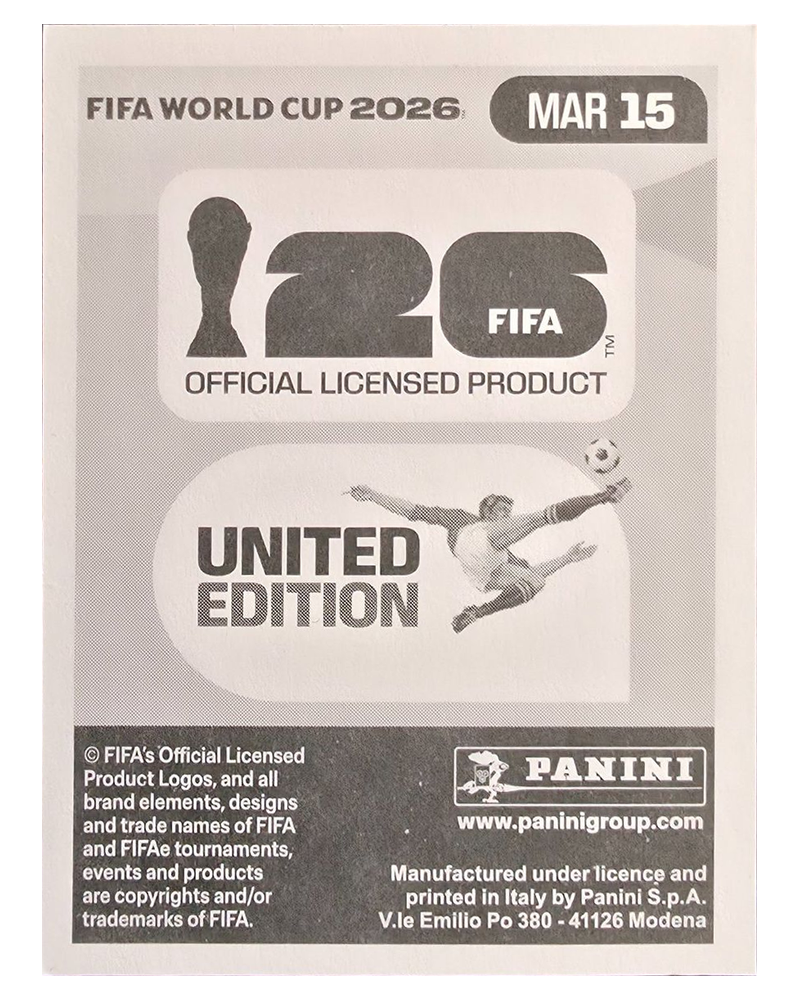 Panini FIFA WM 2026 United - MAR 15 - Ismael Saibari