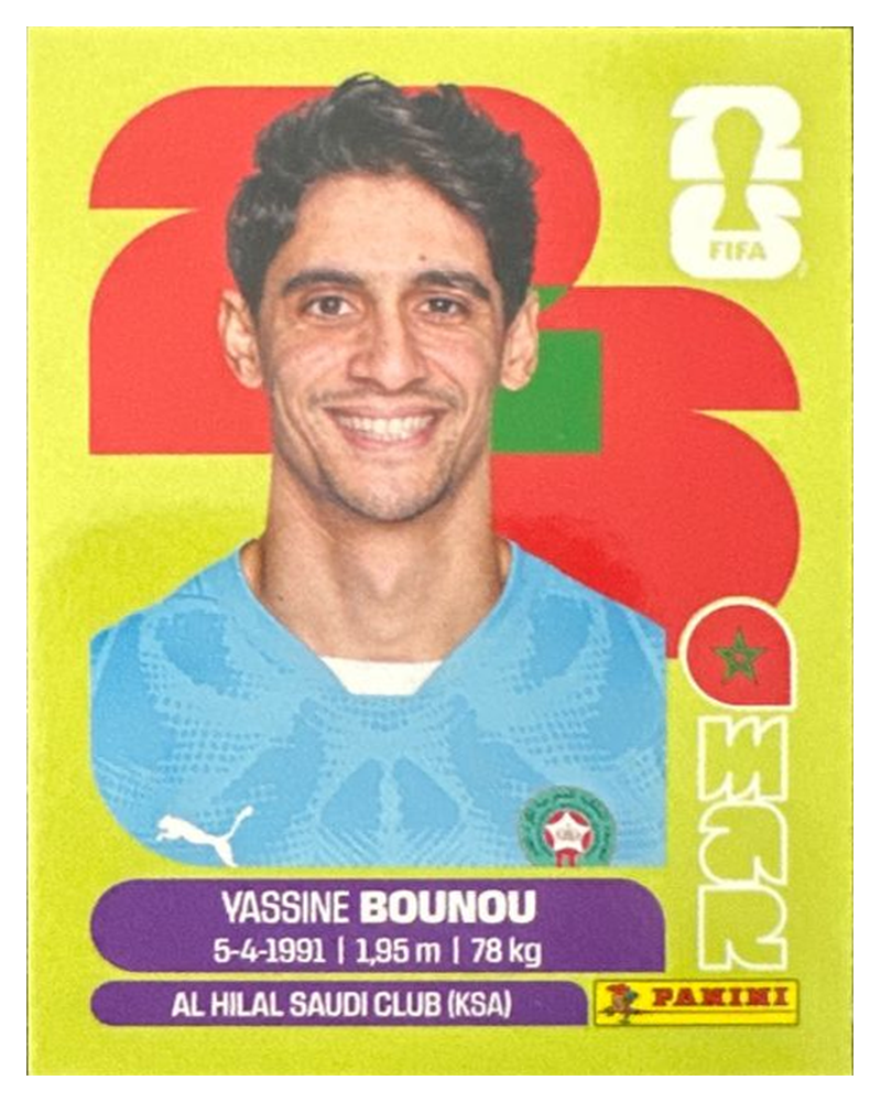 Panini FIFA WM 2026 United - MAR 2 - Yassine Bounou