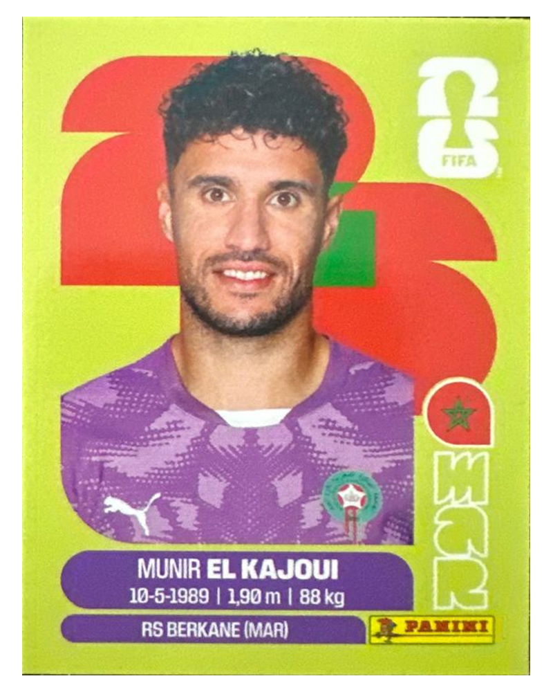 Panini FIFA WM 2026 United - MAR 3 - Munir El Kajoui