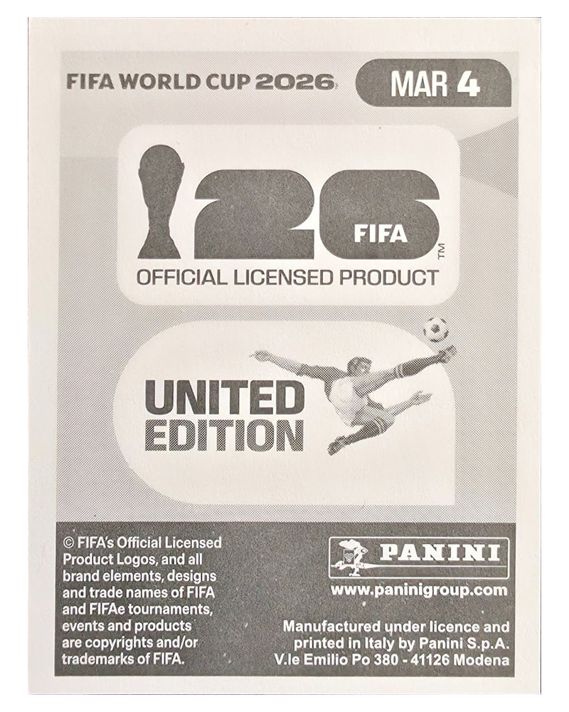 Panini FIFA WM 2026 United - MAR 4 - Achraf Hakimi