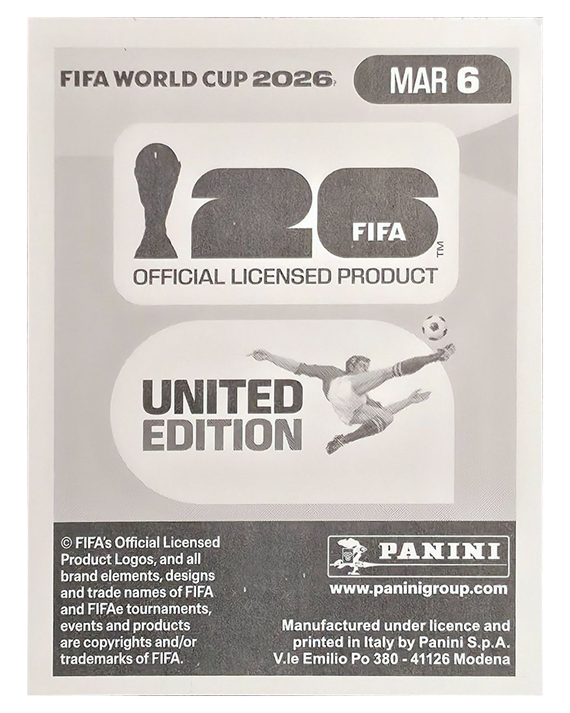 Panini FIFA WM 2026 United - MAR 6 - Nayef Aguerd
