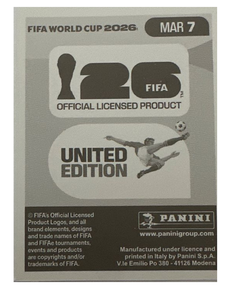Panini FIFA WM 2026 United - MAR 7 - Roman Saiss