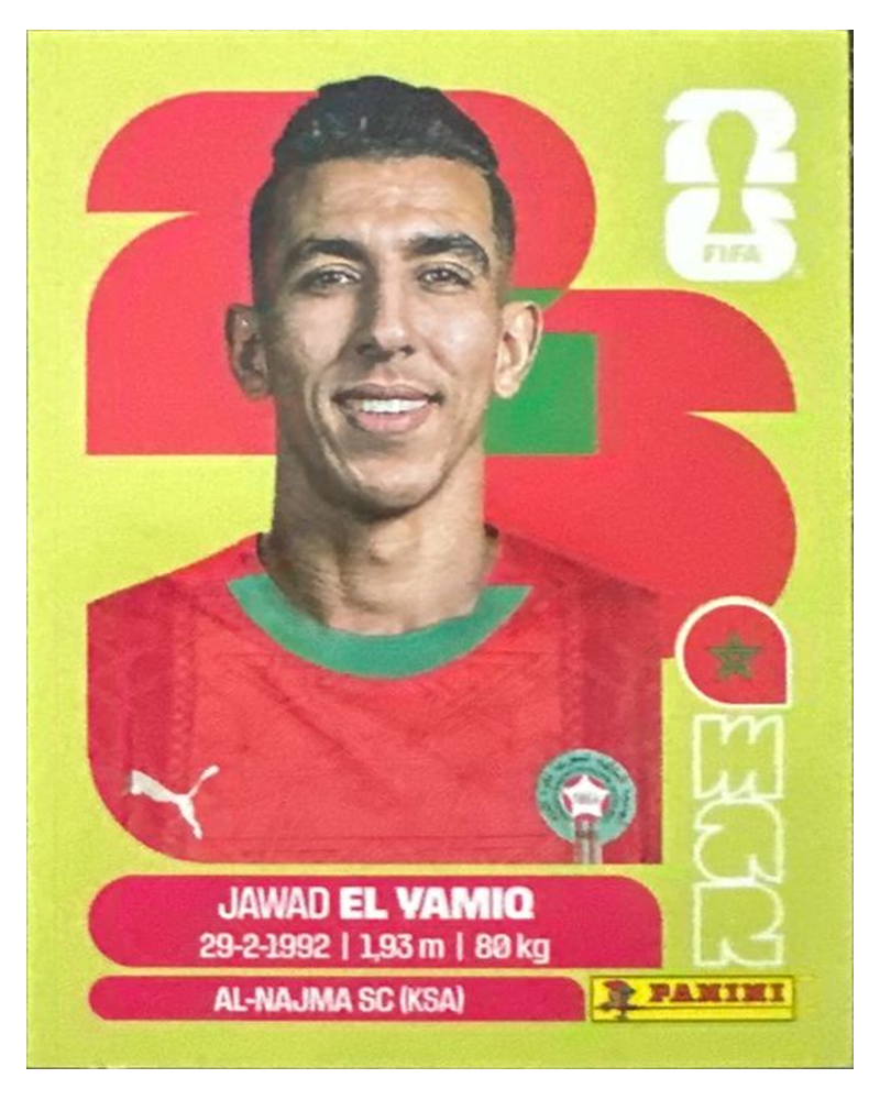 Panini FIFA WM 2026 United - MAR 8 - Jawad El Yamio
