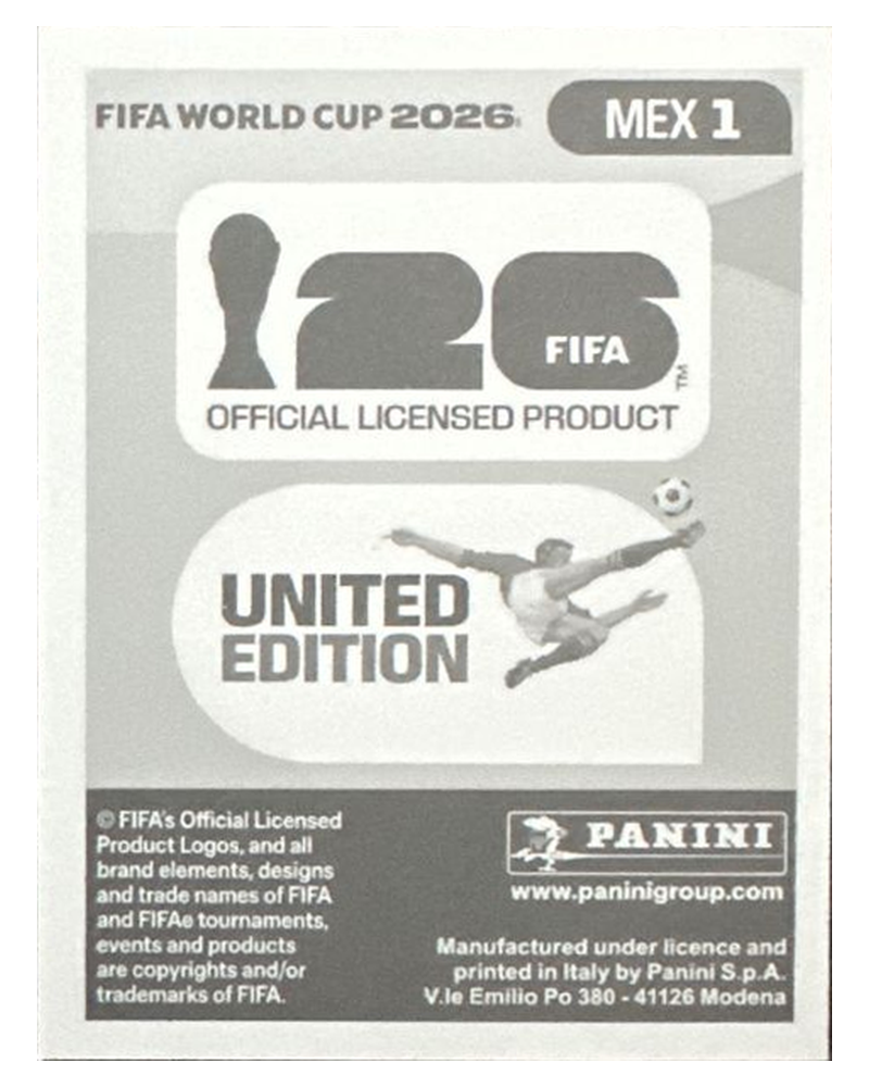 Panini FIFA WM 2026 United - MEX 1 - Team Logo