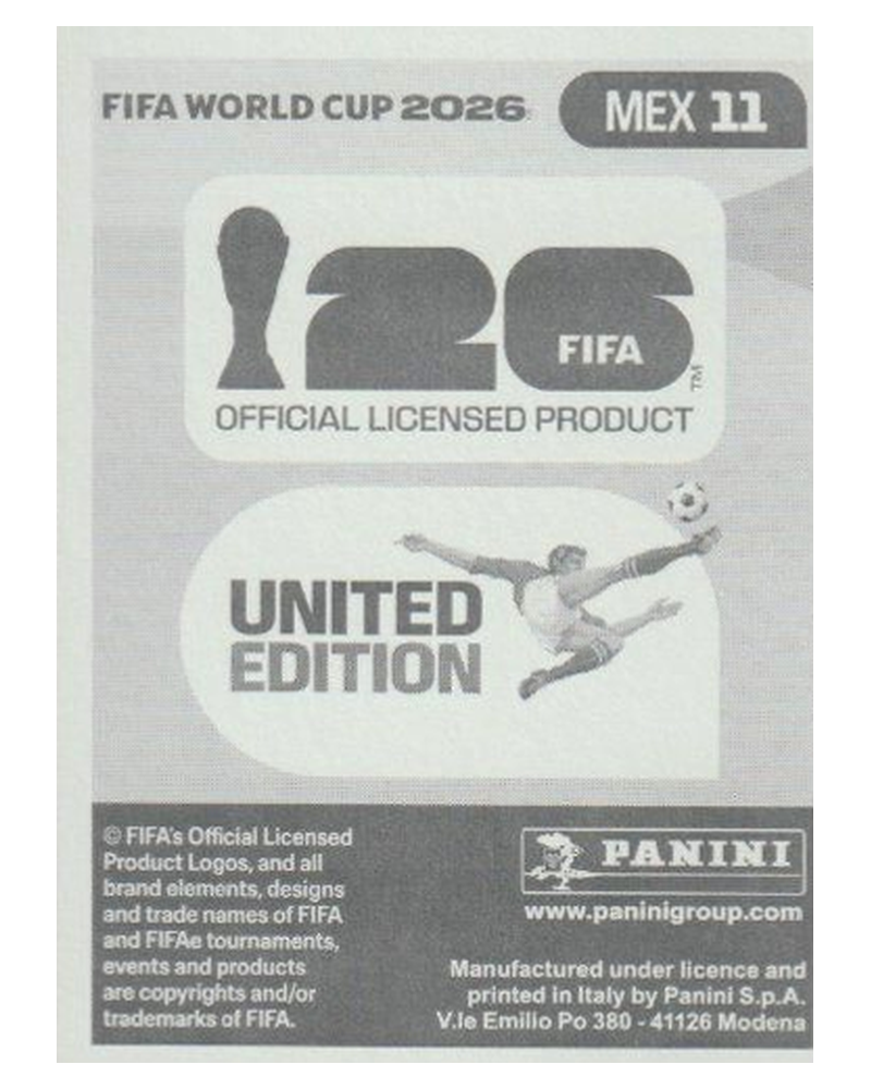 Panini FIFA WM 2026 United - MEX 11 - Orbelin Pineda