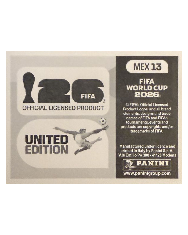 Panini FIFA WM 2026 United - MEX 13 - Team Photo