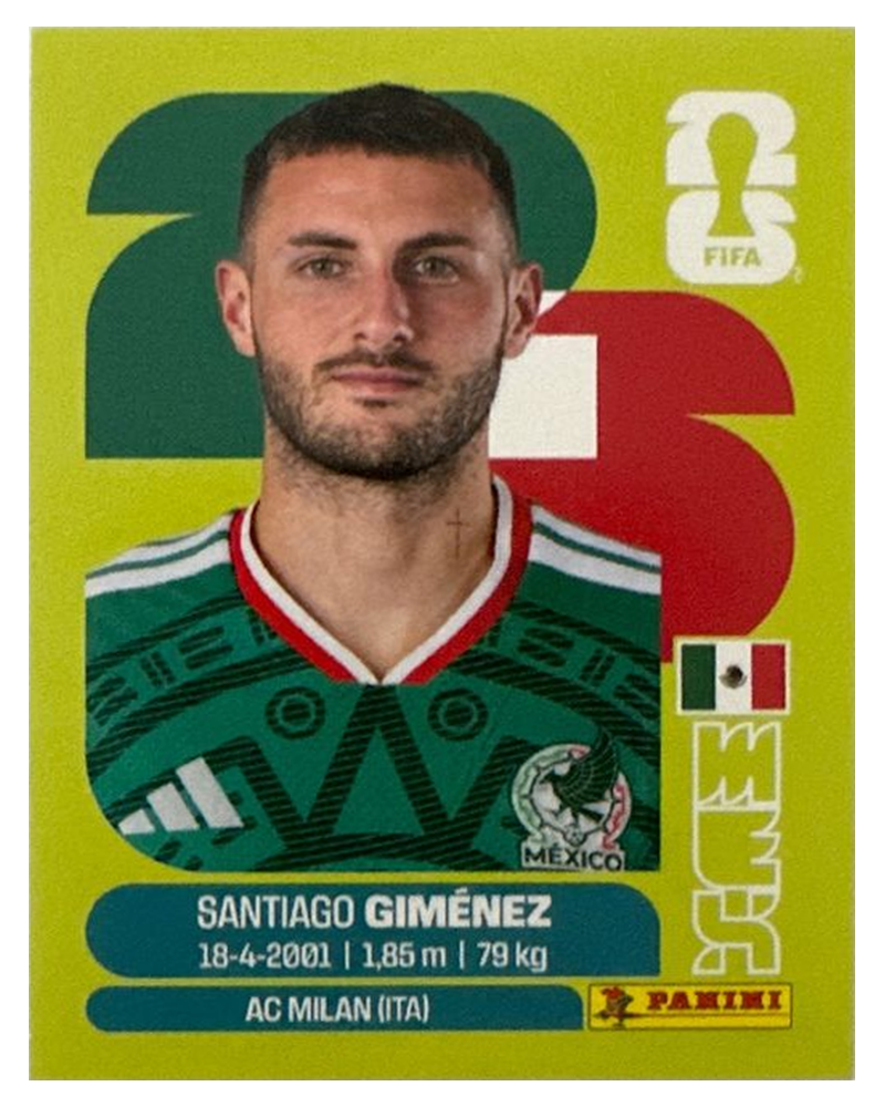 Panini FIFA WM 2026 United - MEX 16 - Santiago Giménez