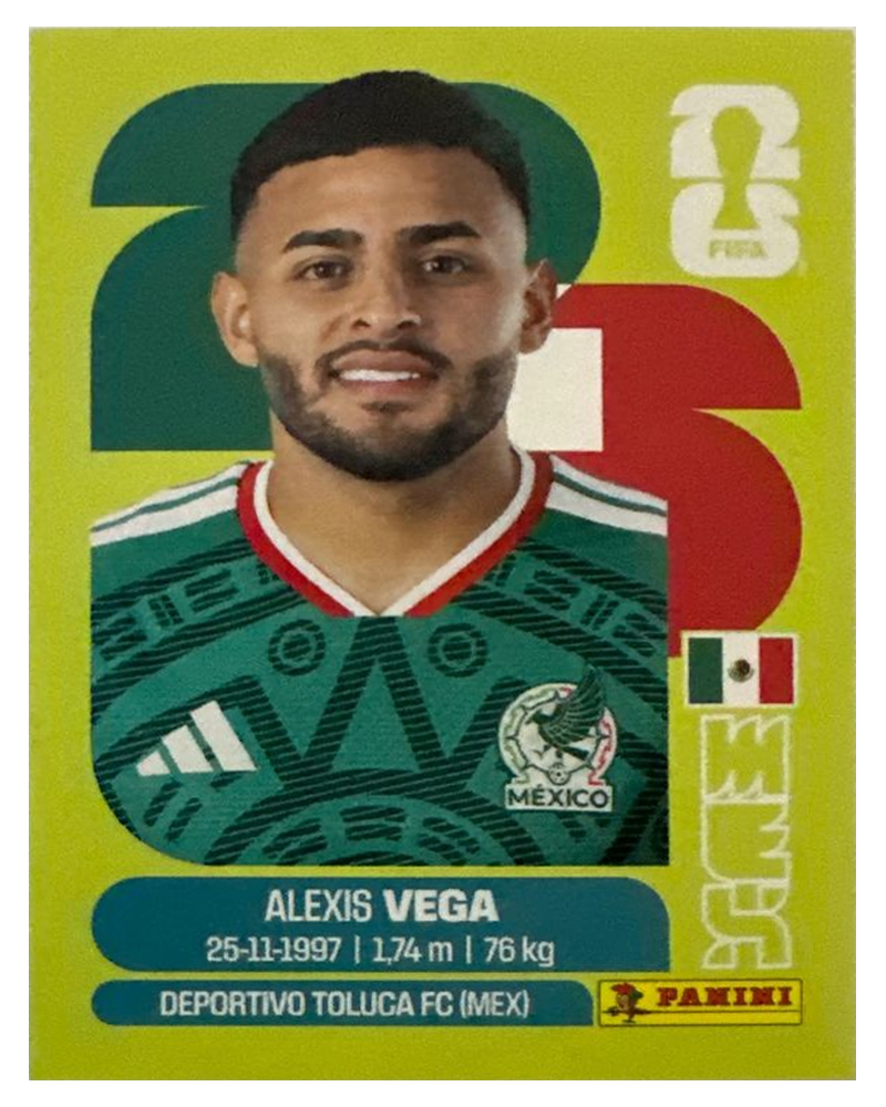 Panini FIFA WM 2026 United - MEX 18 - Alexis Vega