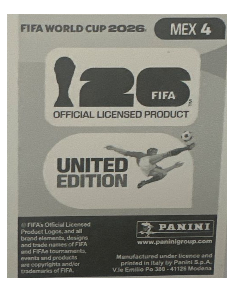 Panini FIFA WM 2026 United - MEX 4 - Jorge Sánchez