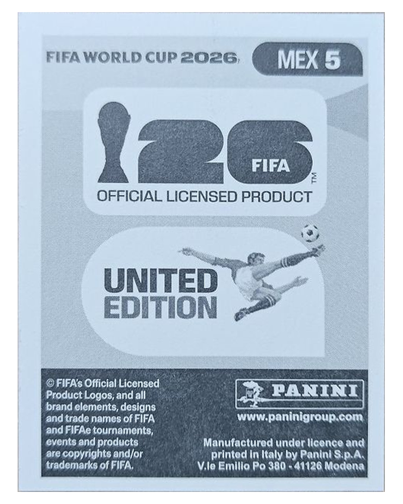 Panini FIFA WM 2026 United - MEX 5 - Cesar Montes