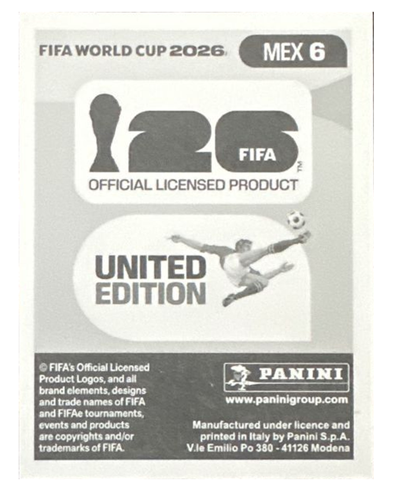 Panini FIFA WM 2026 United - MEX 6 - Jesus Gallardo