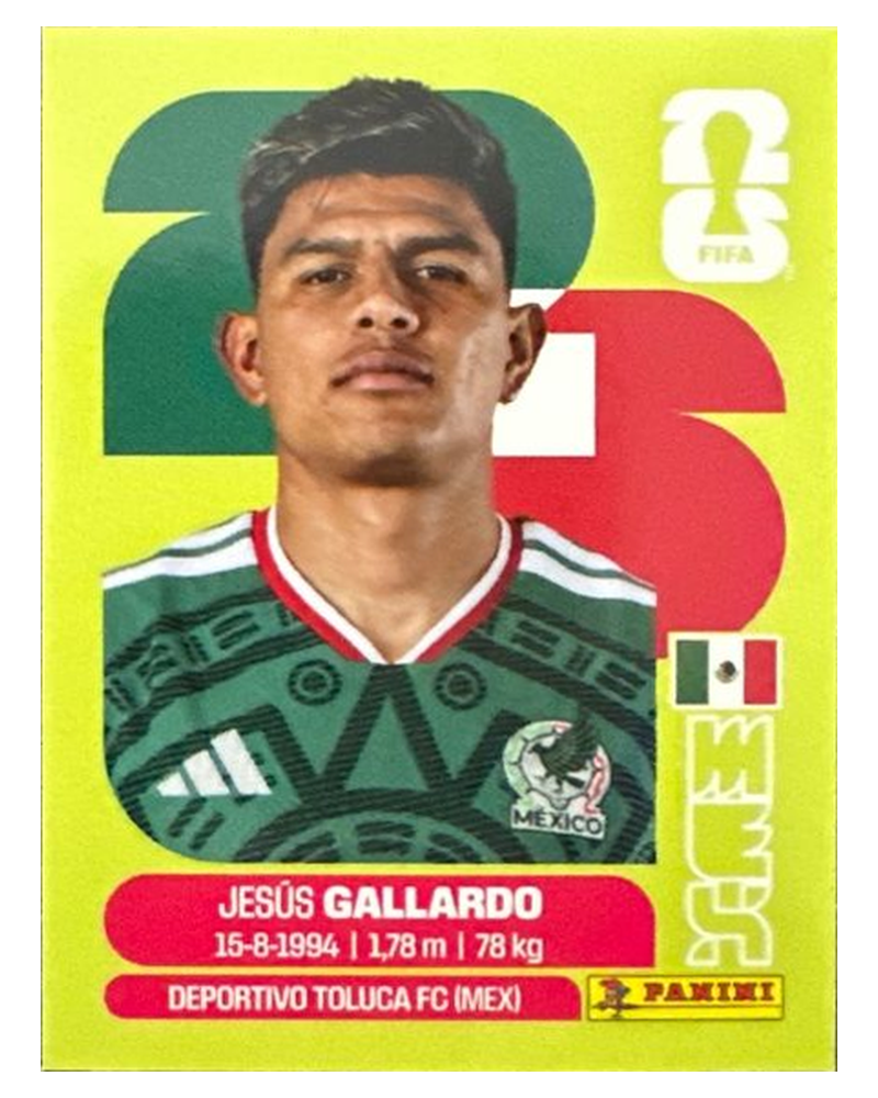 Panini FIFA WM 2026 United - MEX 6 - Jesus Gallardo