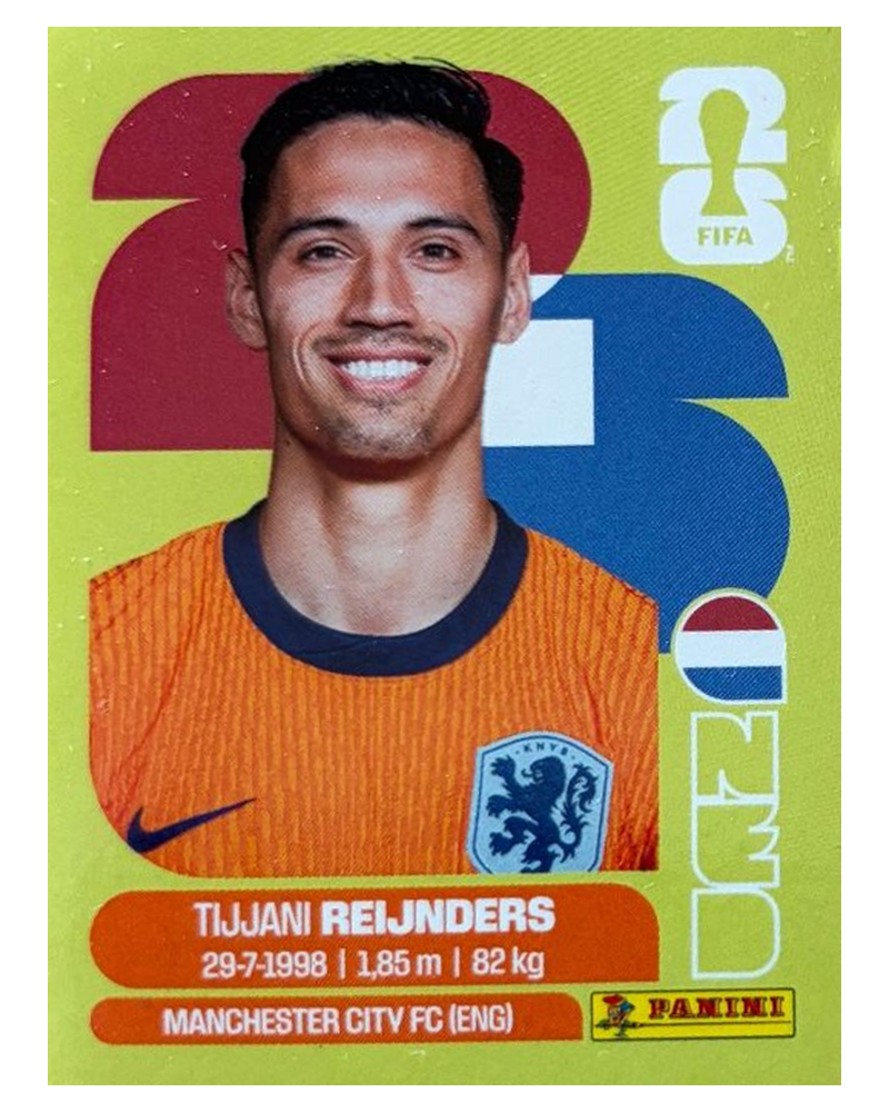 Panini FIFA WM 2026 United - NED 10 - Tijjani Reijnders