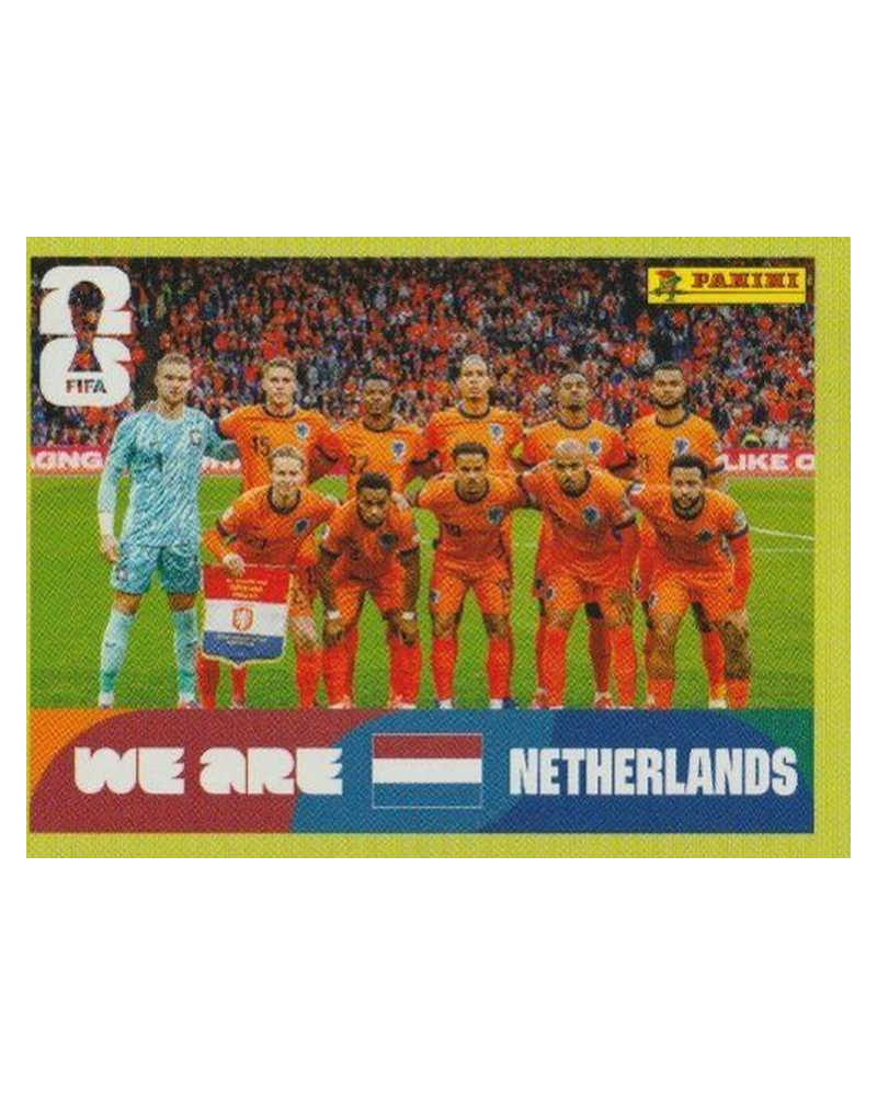 Panini FIFA WM 2026 United - NED 13 - Team Photo