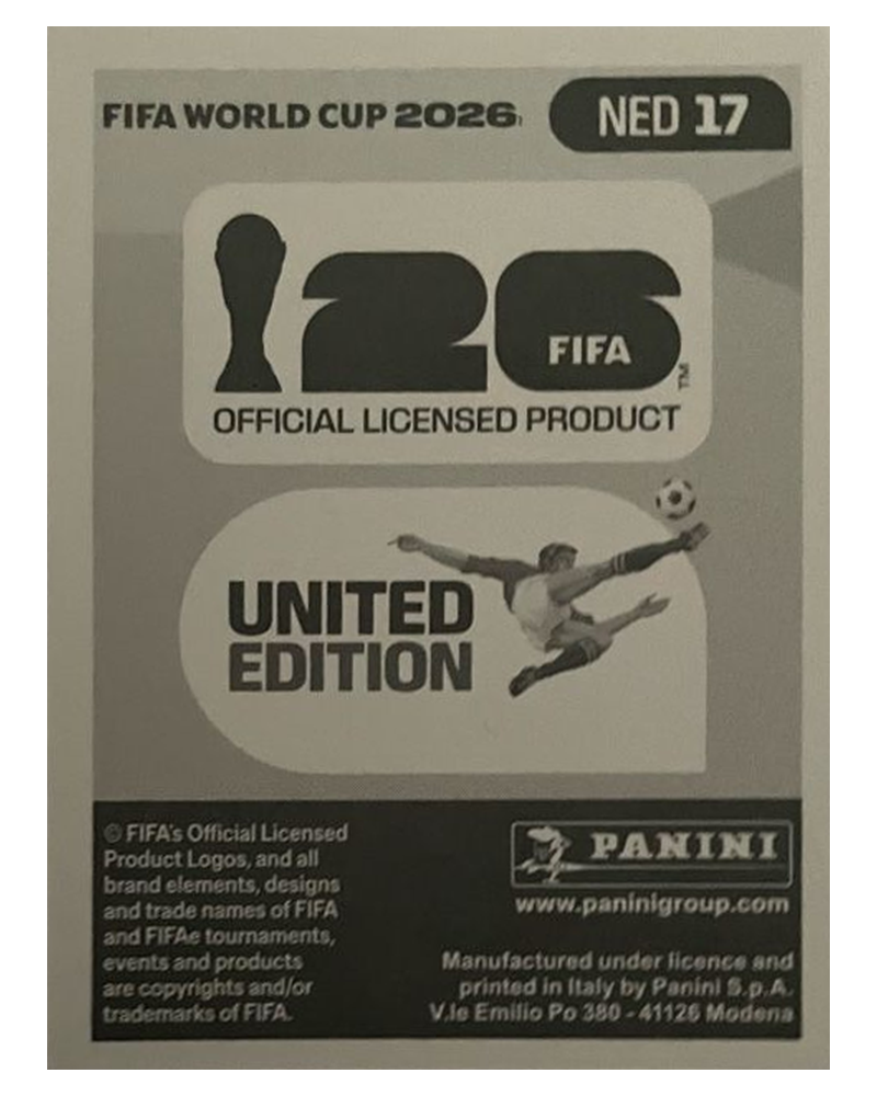 Panini FIFA WM 2026 United - NED 17 - Memphis Depay