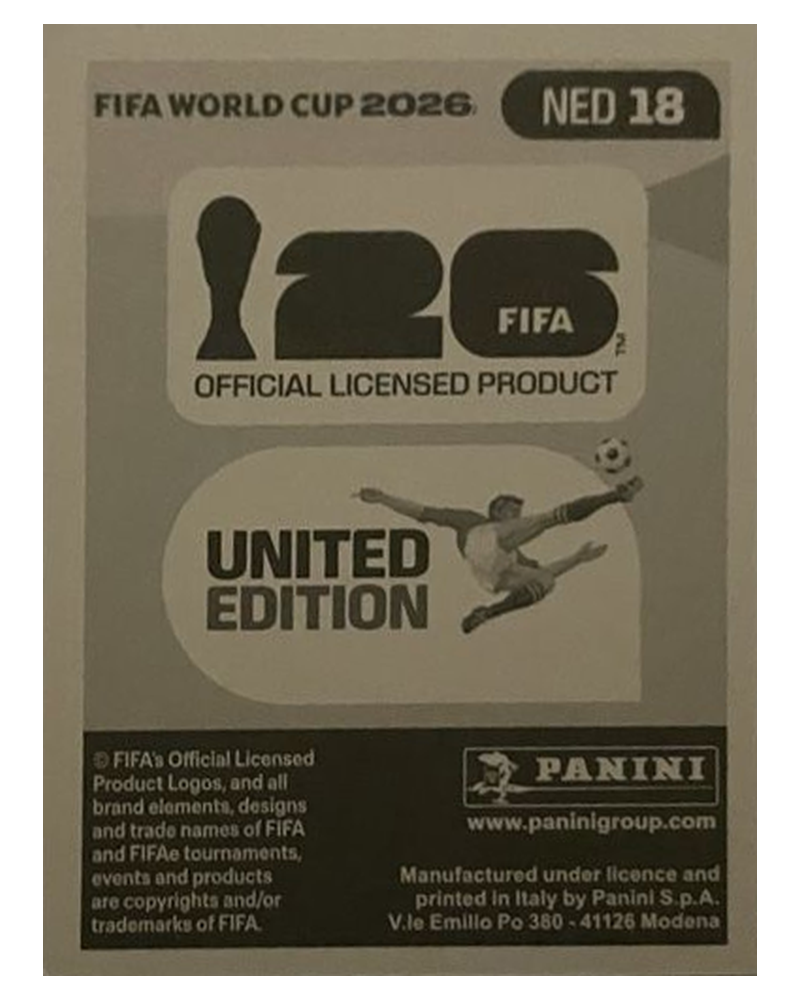 Panini FIFA WM 2026 United - NED 18 - Donyell Malen