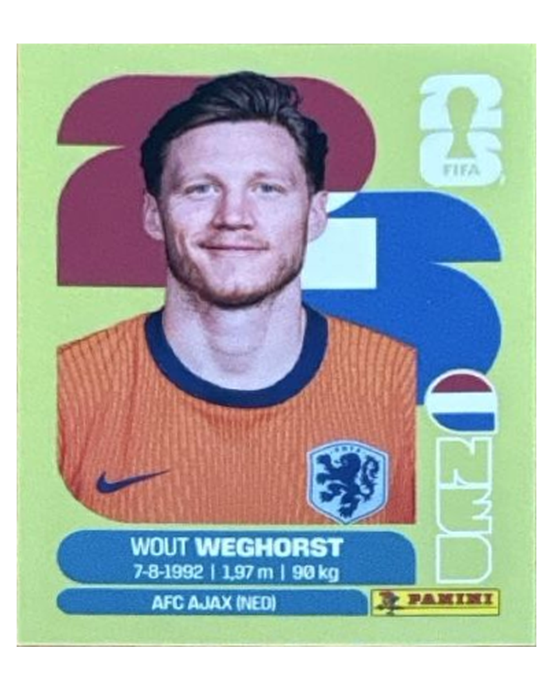 Panini FIFA WM 2026 United - NED 19 - Wout Weghorst