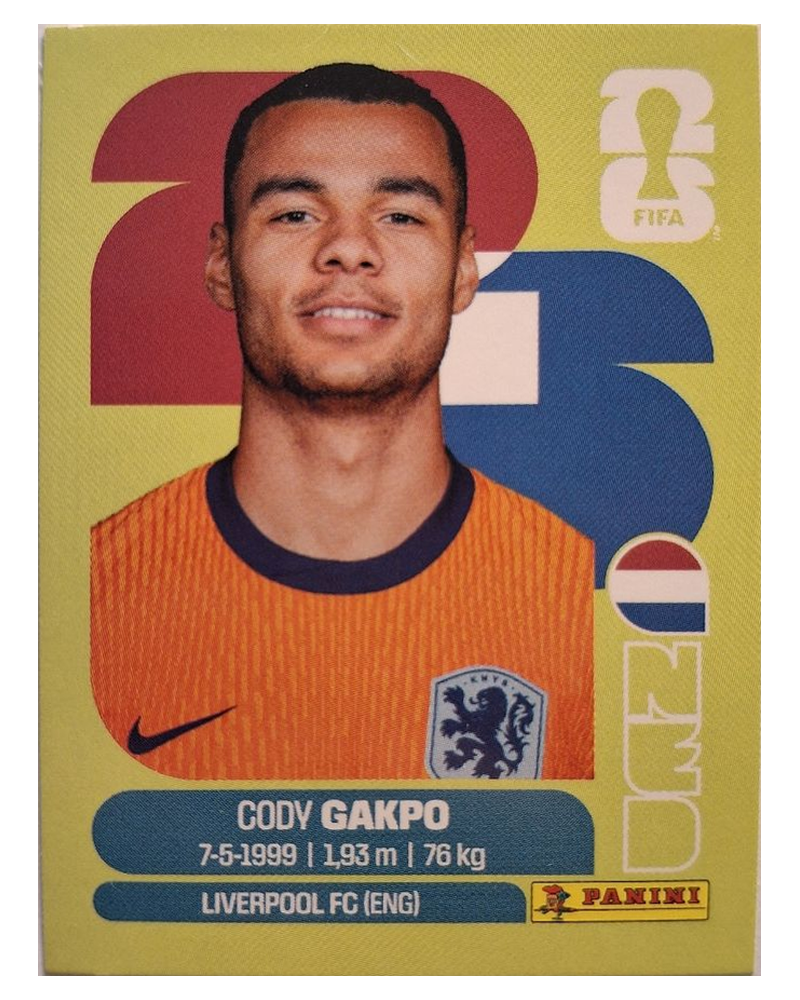 Panini FIFA WM 2026 United - NED 20 - Cody Gakpo