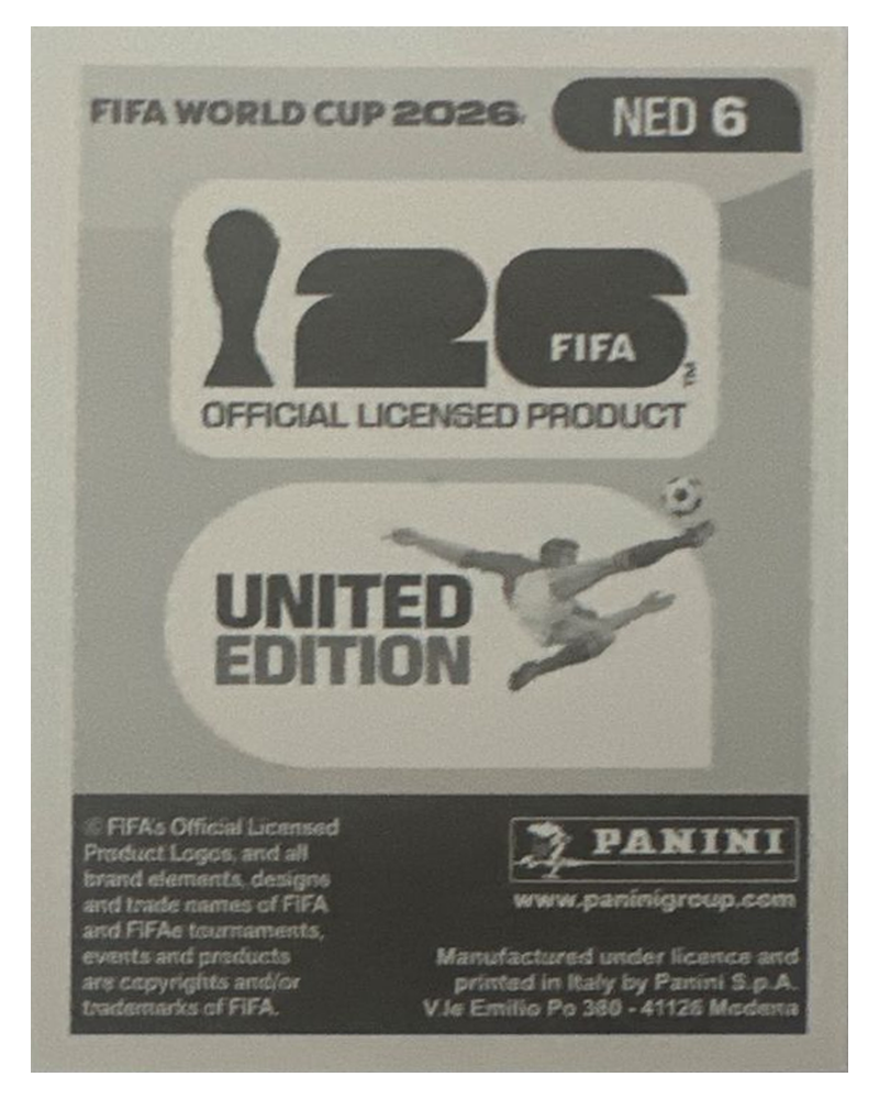 Panini FIFA WM 2026 United - NED 6 - Denzel Dumfries