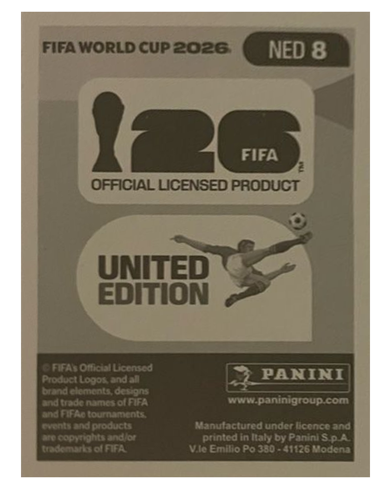 Panini FIFA WM 2026 United - NED 8 - Jeremie Frimpong