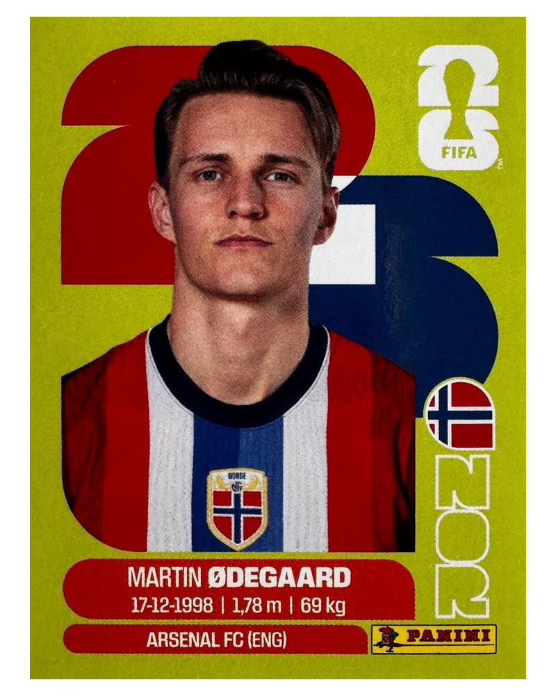 Panini FIFA WM 2026 United - NOR 10 - Martin Ødegaard