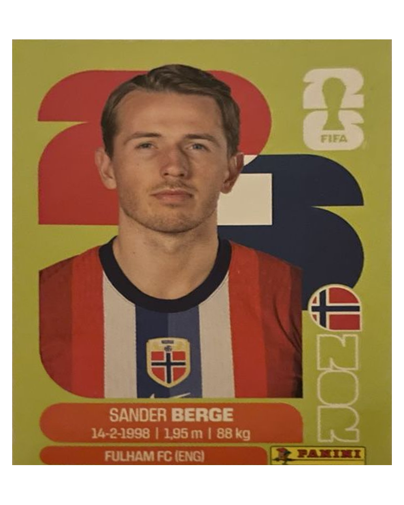 Panini FIFA WM 2026 United - NOR 11 - Sander Berge