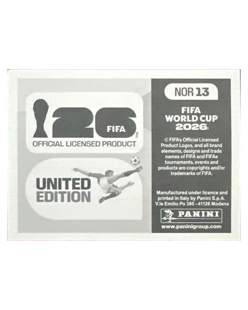 Panini FIFA WM 2026 United - NOR 13 - Team Photo