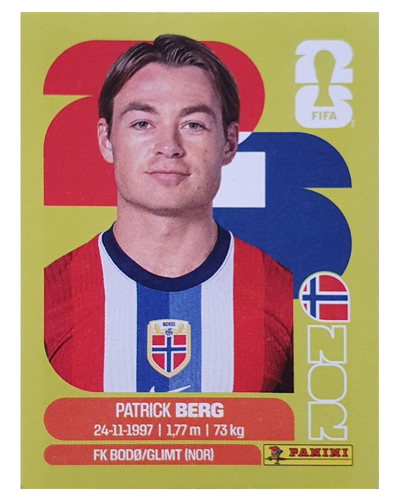 Panini FIFA WM 2026 United - NOR 14 - Patrick Berg