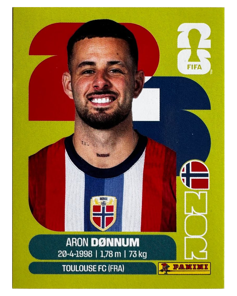 Panini FIFA WM 2026 United - NOR 17 - Aron Dønnum