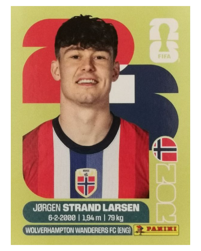 Panini FIFA WM 2026 United - NOR 18 - Jorgen Strand Larsen