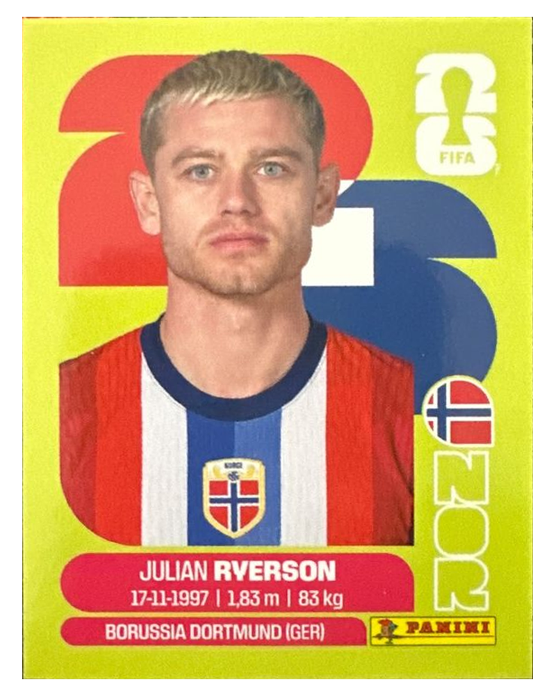 Panini FIFA WM 2026 United - NOR 3 - Julian Ryerson