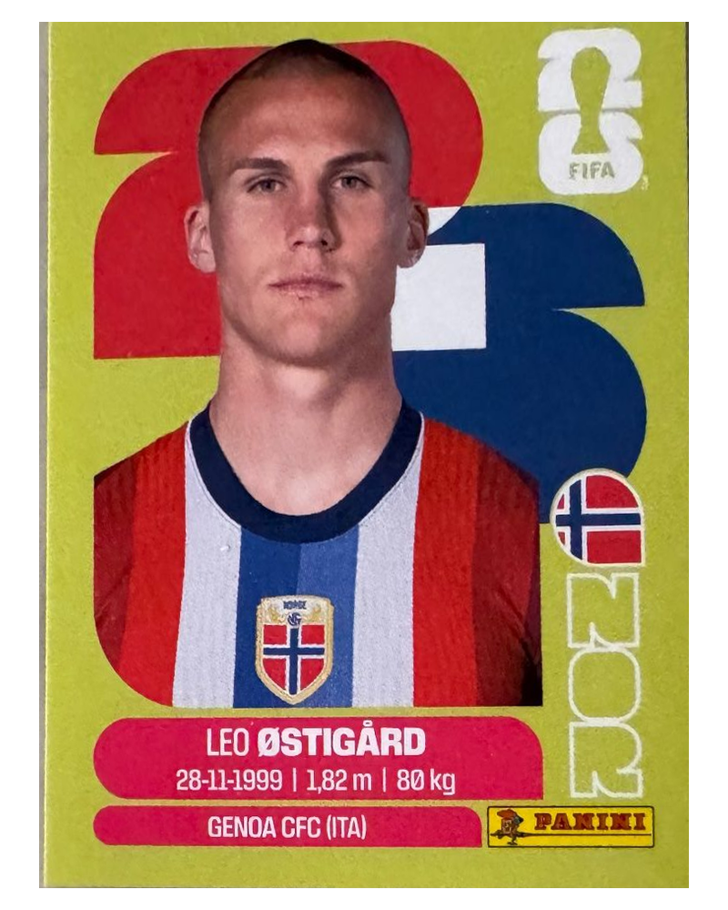 Panini FIFA WM 2026 United - NOR 4 - Leo Ostigård
